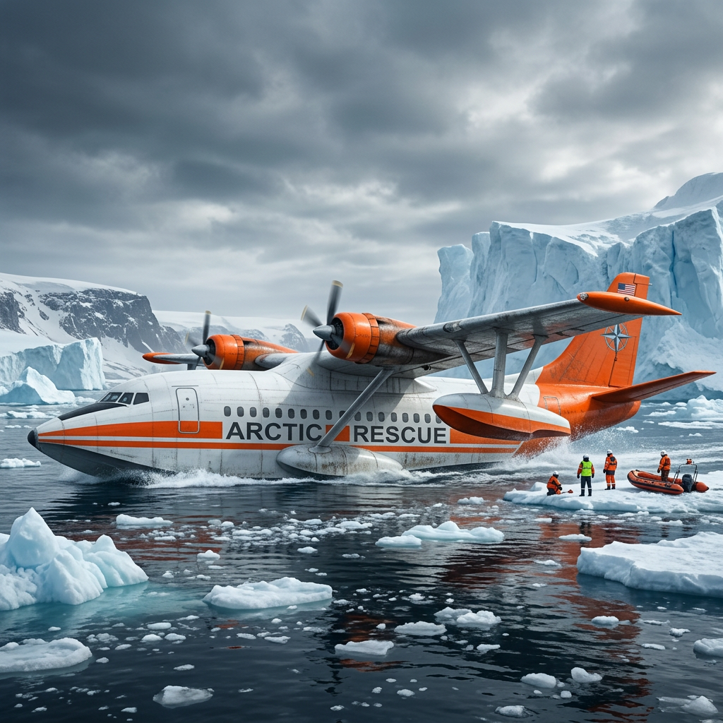 ASHVA seaplane in Arctic rescue livery
